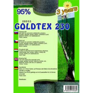 Árnyékoló háló - GOLDTEX230 1,5 x 10 m 95%